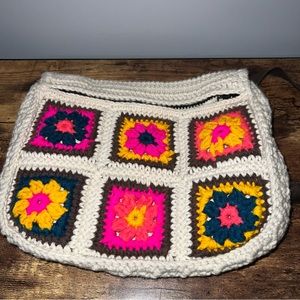 Natural life crochet belt bag